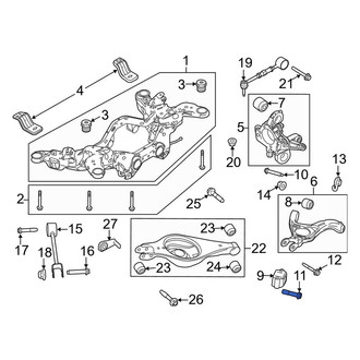 Lincoln OE - Rear Suspension Control Arm Bolt