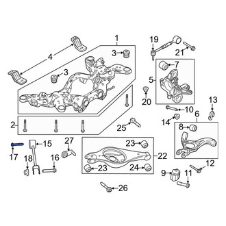 Lincoln OE - Rear Suspension Track Bar Bolt