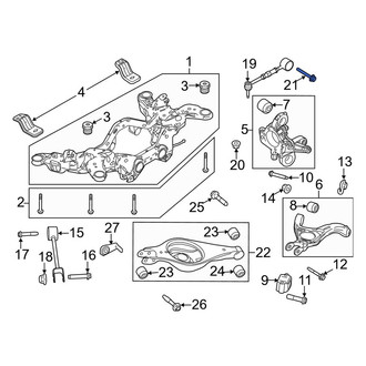 Lincoln OE - Lower Suspension Control Arm Bolt