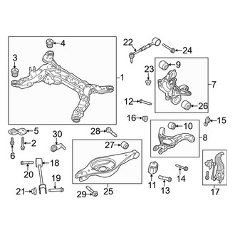 Lincoln OE - Rear Suspension - Suspension Components (FWD)
