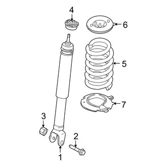 Lincoln OE - Rear Suspension - Shocks & Components (FWD)