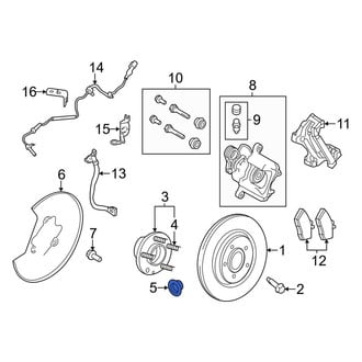 Lincoln OE - Rear CV Joint Nut