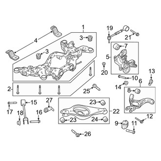 Lincoln OE - Rear Suspension - Suspension Components (AWD)