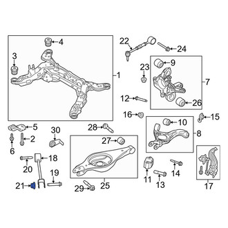 Lincoln OE - Suspension Track Bar Nut