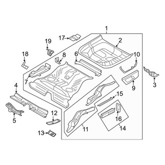 Lincoln OE - Rear Body & Floor - Rear Floor & Rails