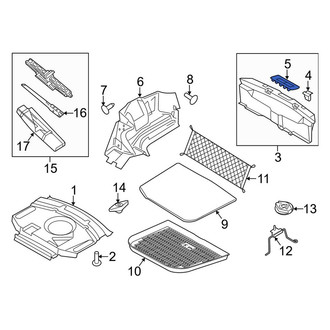 Lincoln OE - Rear Deck Lid Latch Cover