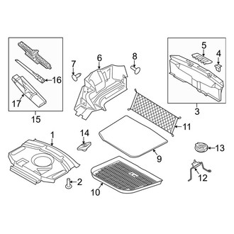 Lincoln OE - Rear Body & Floor - Interior Trim (Rear Compartment)