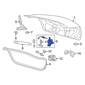 Lincoln OE - Rear Deck Lid Latch