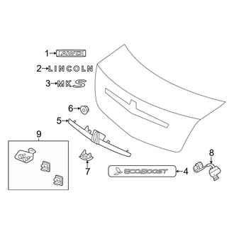 Lincoln OE - Trunk Lid - Exterior Trim