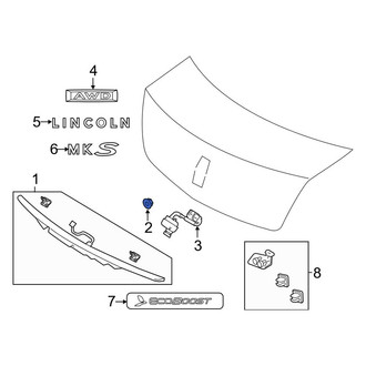 Lincoln OE - Deck Lid Finish Panel Nut