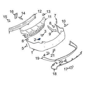 Lincoln OE - Bumper Cover Retainer