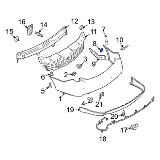 Lincoln OE - Bumper Cover Nut