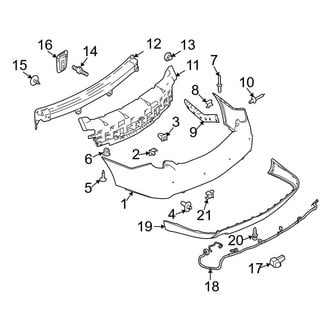 Lincoln OE - Rear Bumper - Bumper & Components (3.7L)