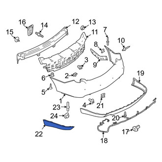 Lincoln OE - Rear Left Bumper Trim