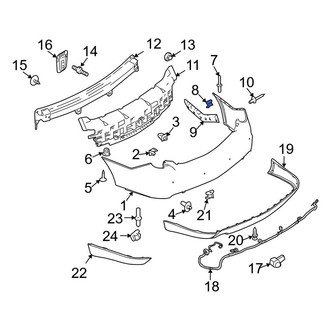 Lincoln OE - Bumper Cover Nut