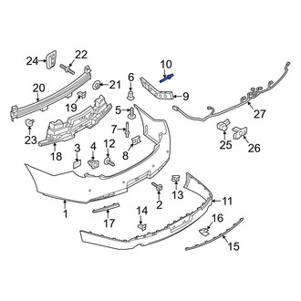 Lincoln OE - Bumper Cover Support Rail Rivet