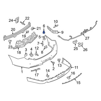 Lincoln OE - Bumper Cover Retainer