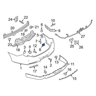 Lincoln OE - Bumper Cover Nut