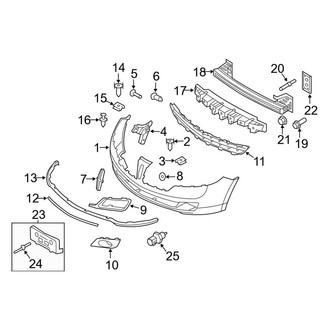 Lincoln OE - Front Bumper - Bumper & Components (Base)