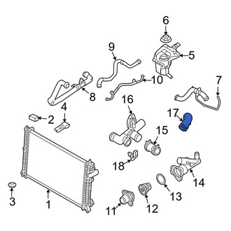 Lincoln OE - Upper Radiator Coolant Hose