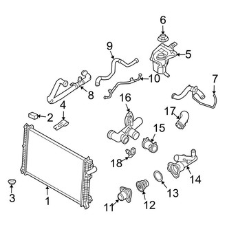 Lincoln OE - Cooling - Radiator & Components (Base)