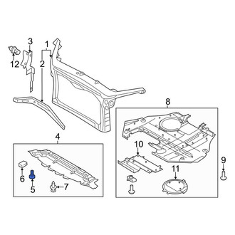 Lincoln OE - Radiator Support Splash Shield Screw