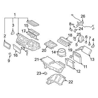 Lincoln OE - Air Conditioner & Heater - Evaporator Components