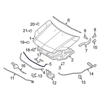 Lincoln OE - Front Hood Seal