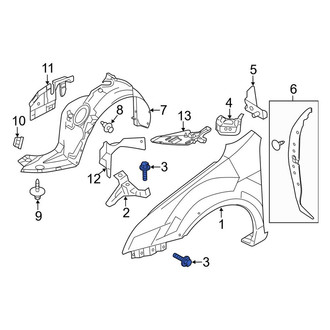 Lincoln OE - Hood Release Handle Bolt
