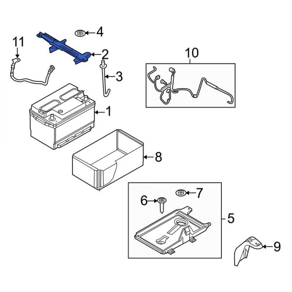 Battery Hold Down