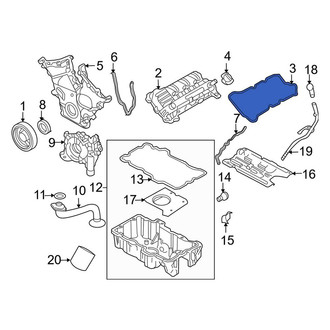 Lincoln OE - Left Engine Valve Cover Gasket