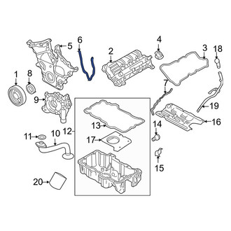 Lincoln OE - Center Engine Timing Cover Gasket