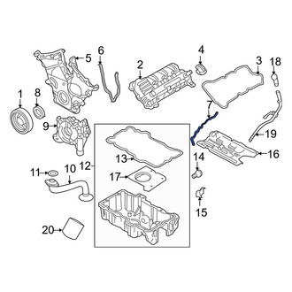 Lincoln OE - Center Engine Timing Cover Gasket