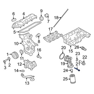 Lincoln OE - Engine Oil Filter Adapter Bolt