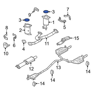 Lincoln OE - Rear Right Catalytic Converter Gasket