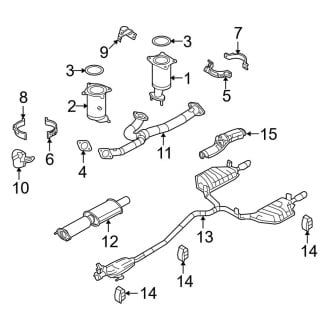 2012 Lincoln MKZ OEM Exhaust Parts - Systems, Tips | CARiD