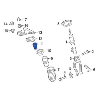 Lincoln OE - Front Suspension Strut Bumper