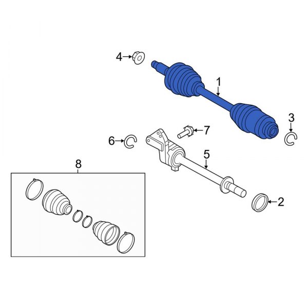 CV Axle Assembly