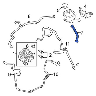Lincoln OE - Power Steering Reservoir Hose