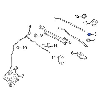 Lincoln OE - Left Wiper Arm Cap