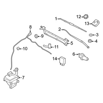 Lincoln OE - Windshield - Wiper & Washer Components (Base)