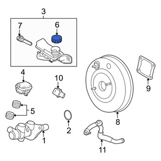 Lincoln OE - Brake Master Cylinder Reservoir Cap
