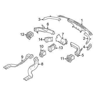 Lincoln OE - Instrument Panel - Ducts (Base)