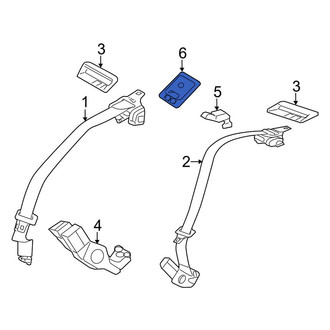 Lincoln OE - Rear Seat Belt Anchor Plate Cover