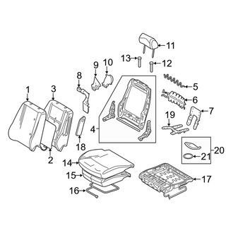 Lincoln OE - Seats & Tracks - Front Seat Components
