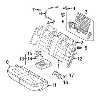 Lincoln OE - Rear Seat Latch Cover