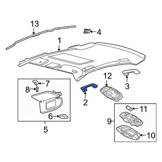 Lincoln OE - Front Right Interior Grab Bar