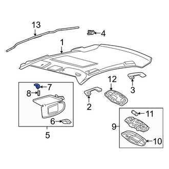 Lincoln OE - Sun Visor Holder