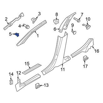 Lincoln OE - Body A-Pillar Trim Panel Nut