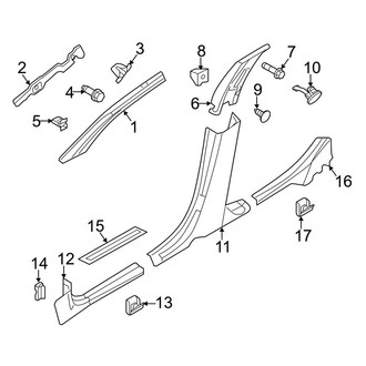 Lincoln OE - Pillars, Rocker & Floor - Interior Trim (Base)